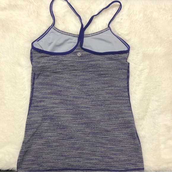 Purple Lululemon Striped Power Y Tank - Picture 4 of 8